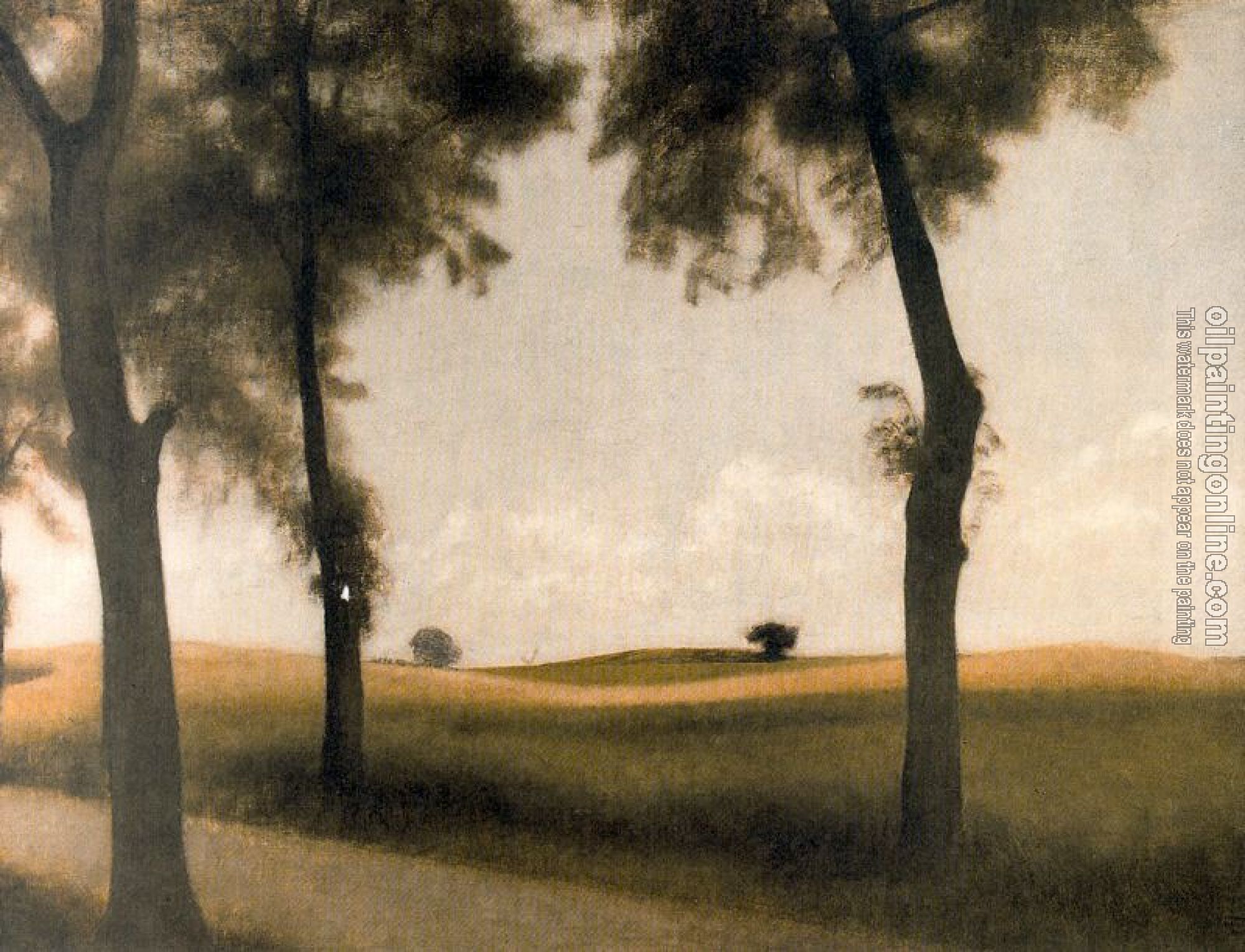 Vilhelm Hammershoi - The Rowan Avenue at Snekkersten